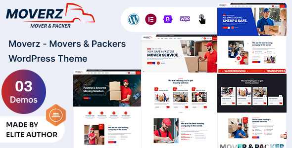 Moverz – Movers & Packers WordPress Theme