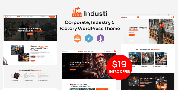 industi - Industry & Factory WordPress Theme