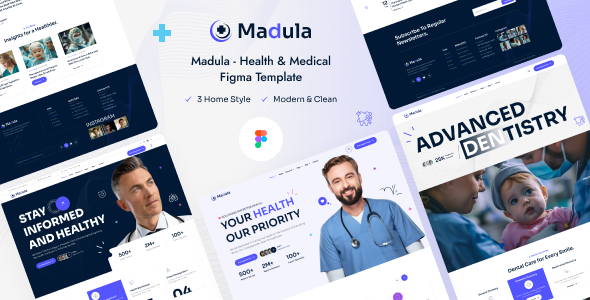 Madula – Health & Medical Figma Template – 0 Sold!