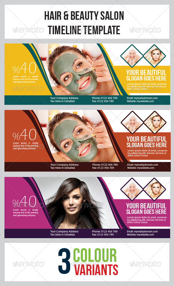 Beauty Hair Salon Graphics Designs Templates