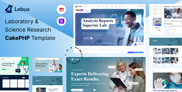 Labux – Laboratory & Science Research CakePHP Template – 0 Sold!