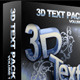 Glossy 3d Text Pack - GraphicRiver Item for Sale