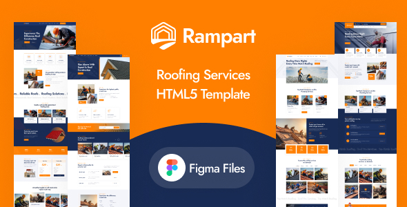 Rampart – Roofing Services HTML5 Template – 0 Sold!