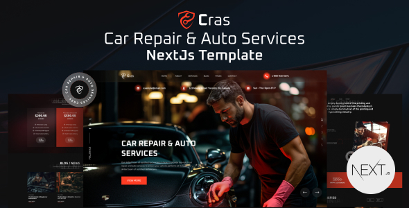 Cras – Car Repair & Auto Services NextJs Template – 0 Sold!