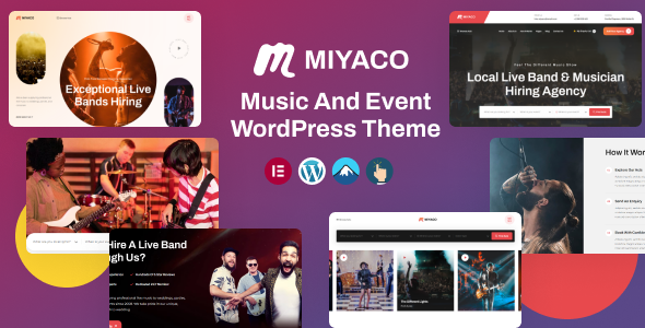 Miyaco – Music And Event WordPress Theme – 0 Sold!