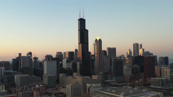 Chicago Skyline - Golden Hour