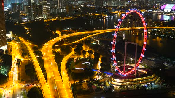 Tl Traffic Sg City Time lapse of Building in Singapore city