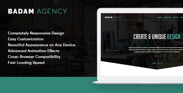 Badam - Digital Agency Responsive Bootstrap 5 HTML Template