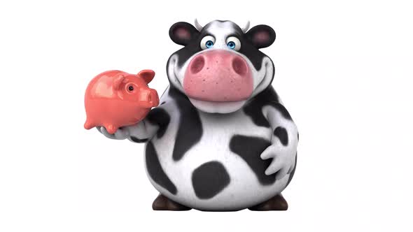 Fun cow - 3D Animation with alpha