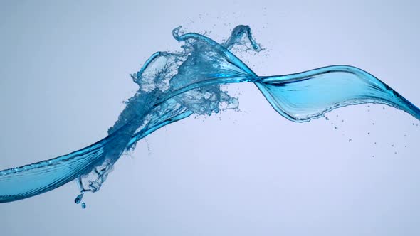 Blue water spalsh, Slow Motions alt