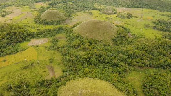 Landscape with Green Hills Bohol Philippines