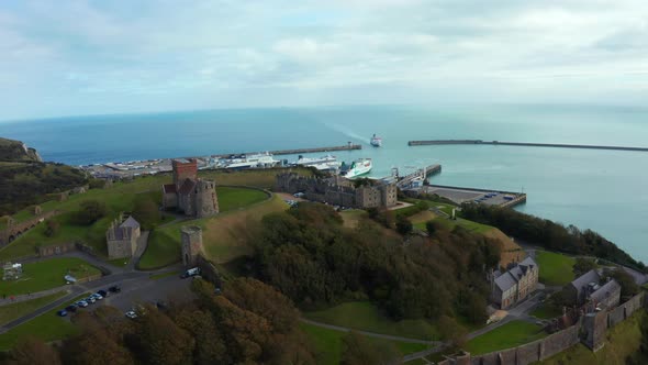 Aerial View of the Dover Castle