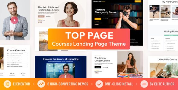 Top Page — Coaching Online Course Landing Page WordPress