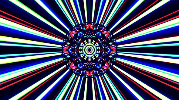 abstract background 3D neon lines in a multicolor texture. Fluid with green and red reflection alt