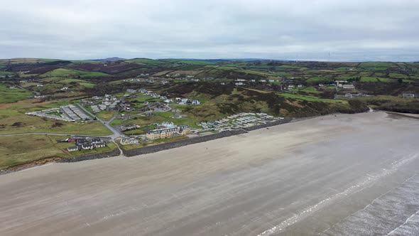 Flying Above Rossnowlagh Beach in County Donegal Ireland