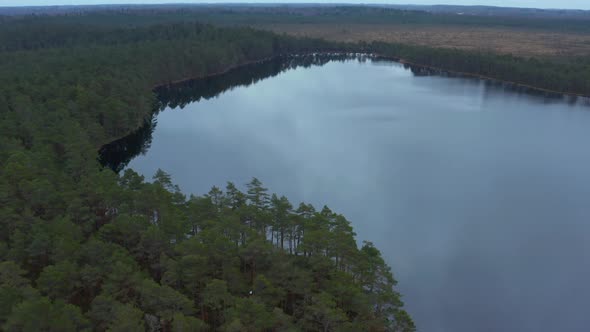 Aerial View of Lake