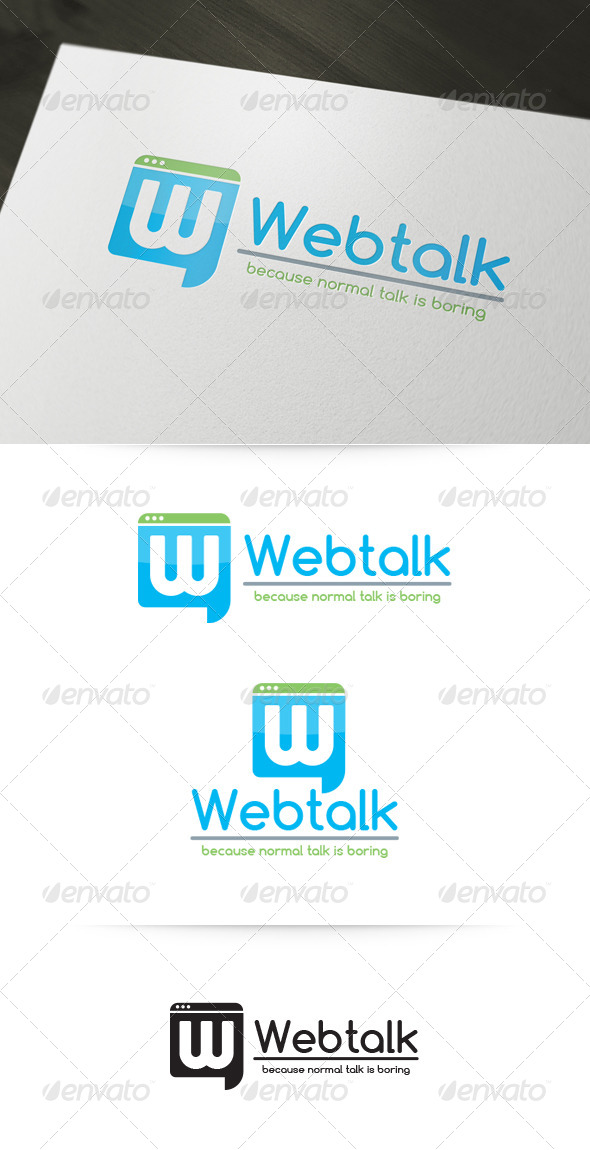 Web Talk Logo Template