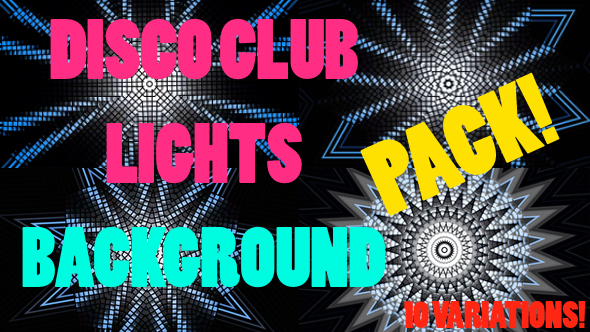 Disco Club Lights Background Pack