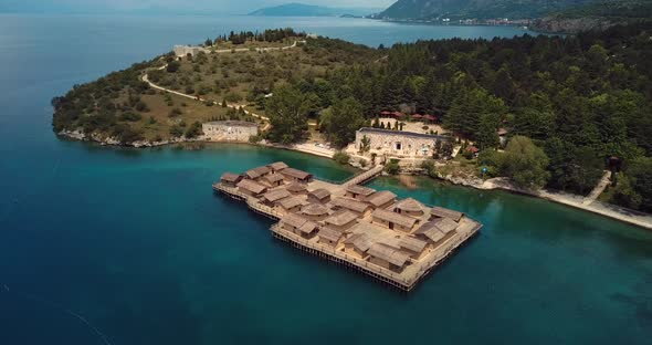 Ohrid Water Museum Aerial