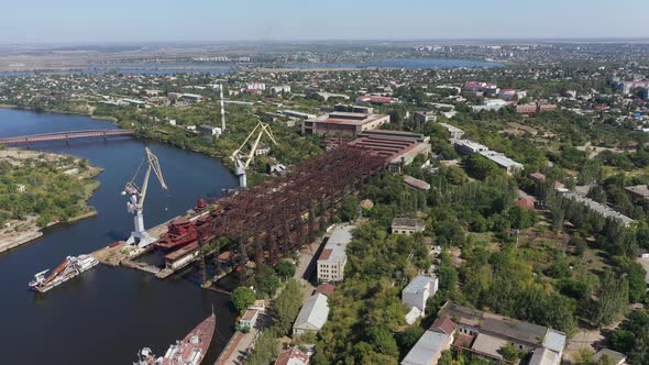 Dock for Repair of Ships and Boats