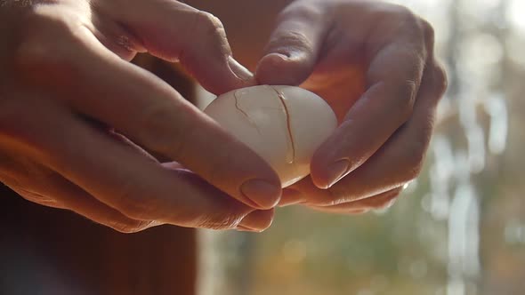 Cracking Open An Egg In Slow Motion