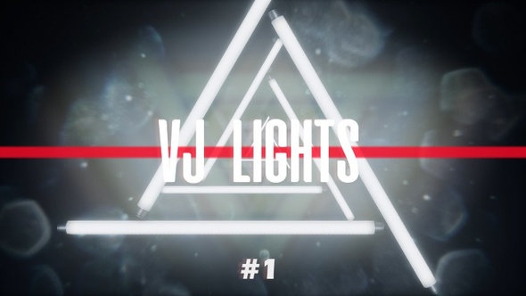VJ Neon Triangular Lights Loops Ver.1 - 3 Pack alt