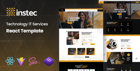 Instec – Technology IT Services React Template – 0 Sold!