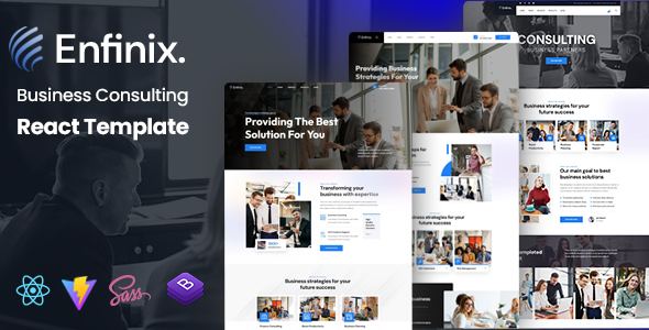 Enfinix – Business Consulting React Template – 0 Sold!