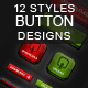 12 Styles - Download/ Upload Button Designs - GraphicRiver Item for Sale