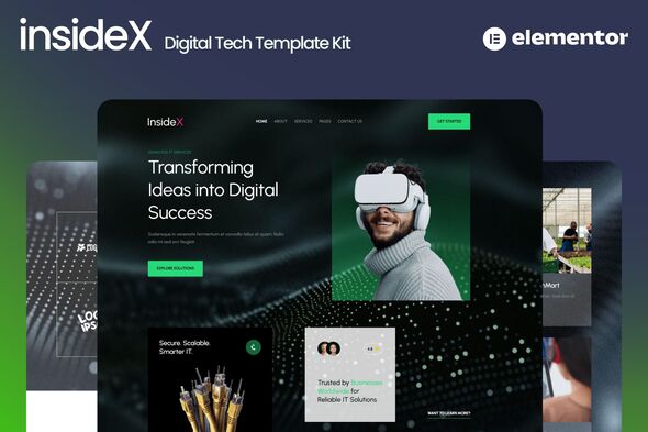 InsideX – IT Solution & Service Elementor Template Kits – 0 Sold!