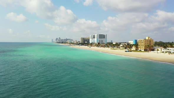 Summer footage Hollywood Beach FL United States America