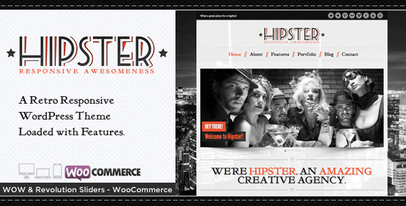 Hipster – Retro Responsive WordPress Theme