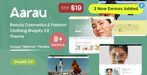 Aarau - Beauty Cosmetics & Fashion Clothing Shopify 2.0 Theme