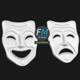 Comedy and Tragedy Theater Masks - 3DOcean Item for Sale