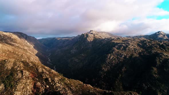 Mountain Gorge Aerial View