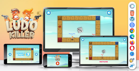 Ludo Killer Game (Construct 3 | C3P | HTML5) Board Game