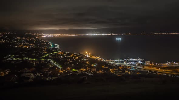 Night in Wellington New Zealand