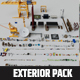 500 Realistic Exterior City Street Props Pack Collection - 3DOcean Item for Sale