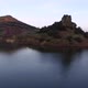 Low to the Lake Footage of Lac Du Salagou in a Cold Beautiful Sunset Shot - VideoHive Item for Sale