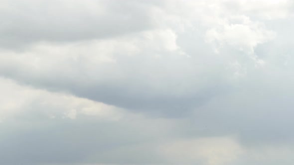 White dreamy clouds Time Lapse