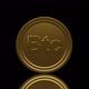 3d render golden Bitcoin btc spinning on black background illustration - VideoHive Item for Sale
