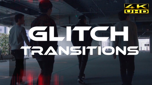 Glitch Transitions Pack / 4K