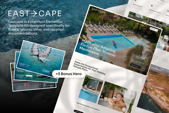 Eastcape - Hotel & Resort Elementor Template Kit