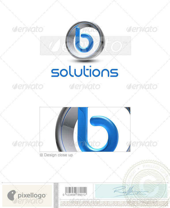 B Logo - 3D-288-B