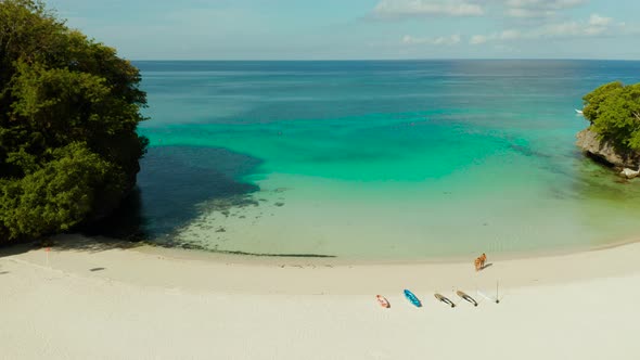 Tropical Beach and Blue Lagoon