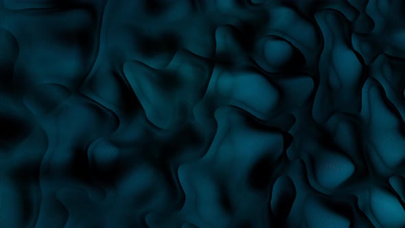Cyan Color Line Abstract Liquid Animated Background