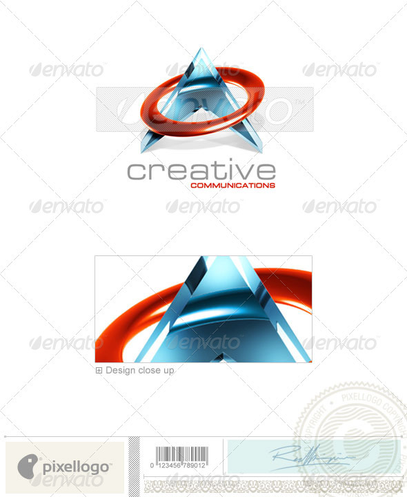 Communications Logo - 3D-127