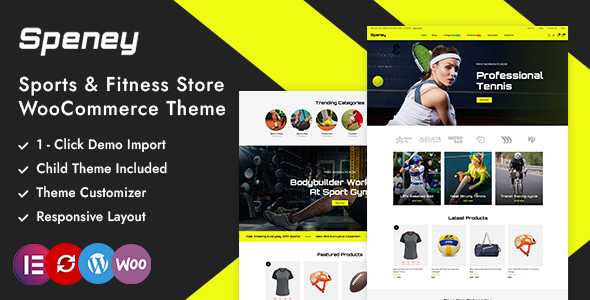 Speney - Sports & Gym Store WordPress WooCommerce Theme