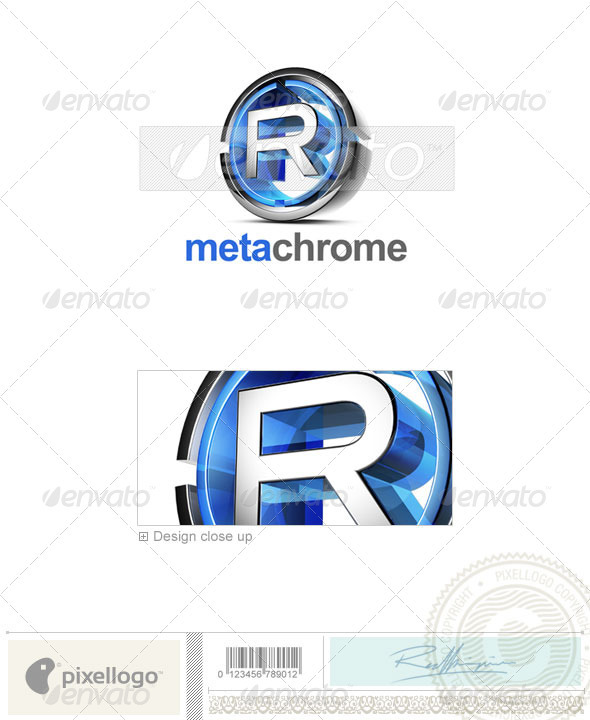 R Logo - 3D-476-R