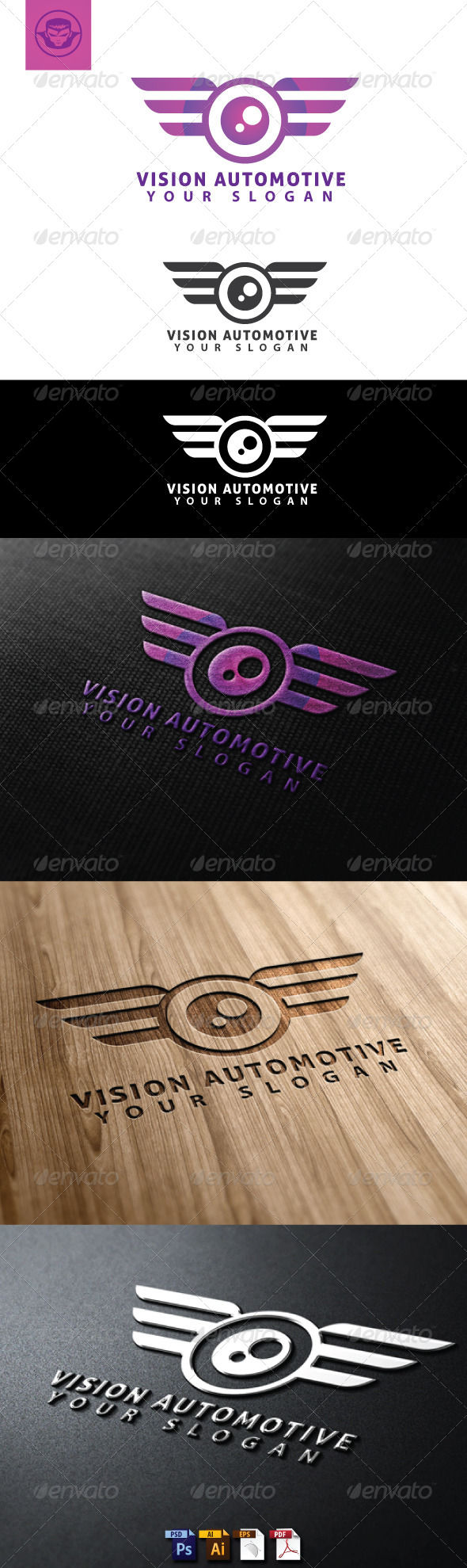 Vision Automotive Logo Template
